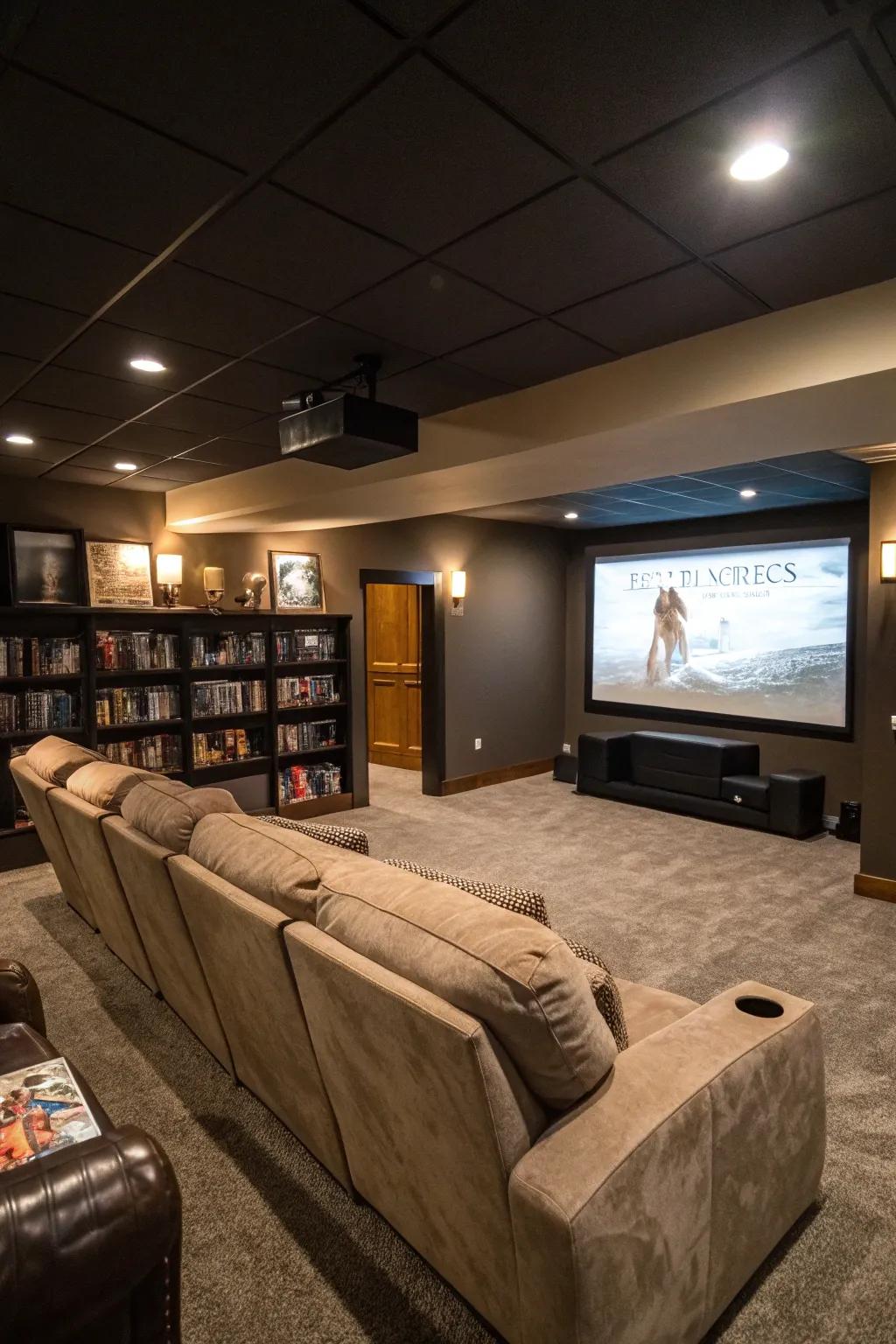 Enjoy movie nights in your personal home cinema.