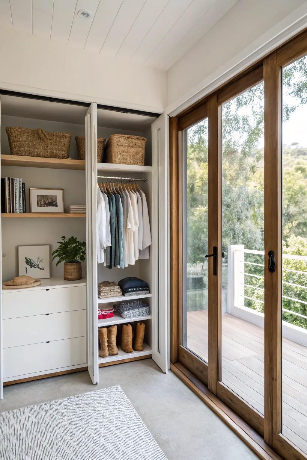 Bi-fold doors combine style with accessibility.