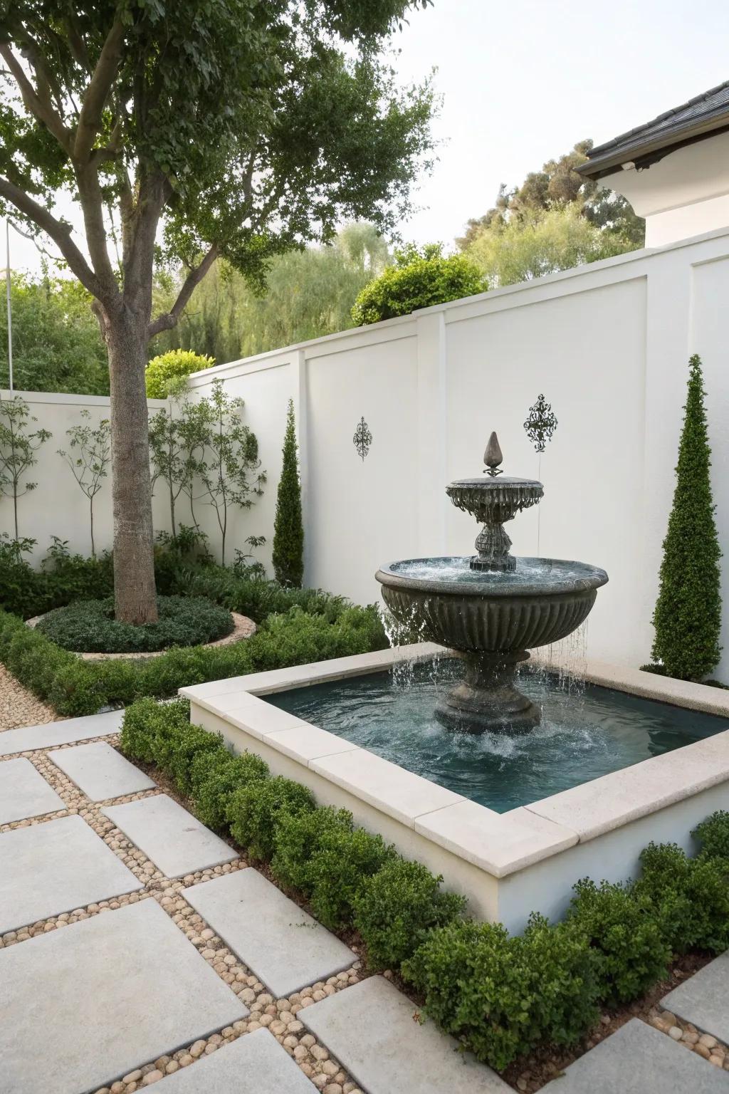 Modern waterworks extend a chic and placid supplement to your pool.