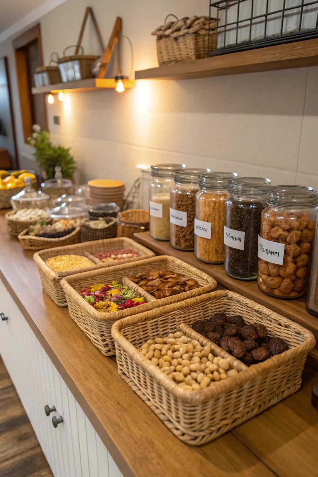 A snack spot encourages everyone to enjoy a treat.