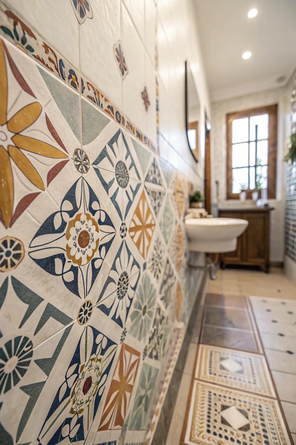 Geometric accents contribute visual play and distinct Spanish elegance.