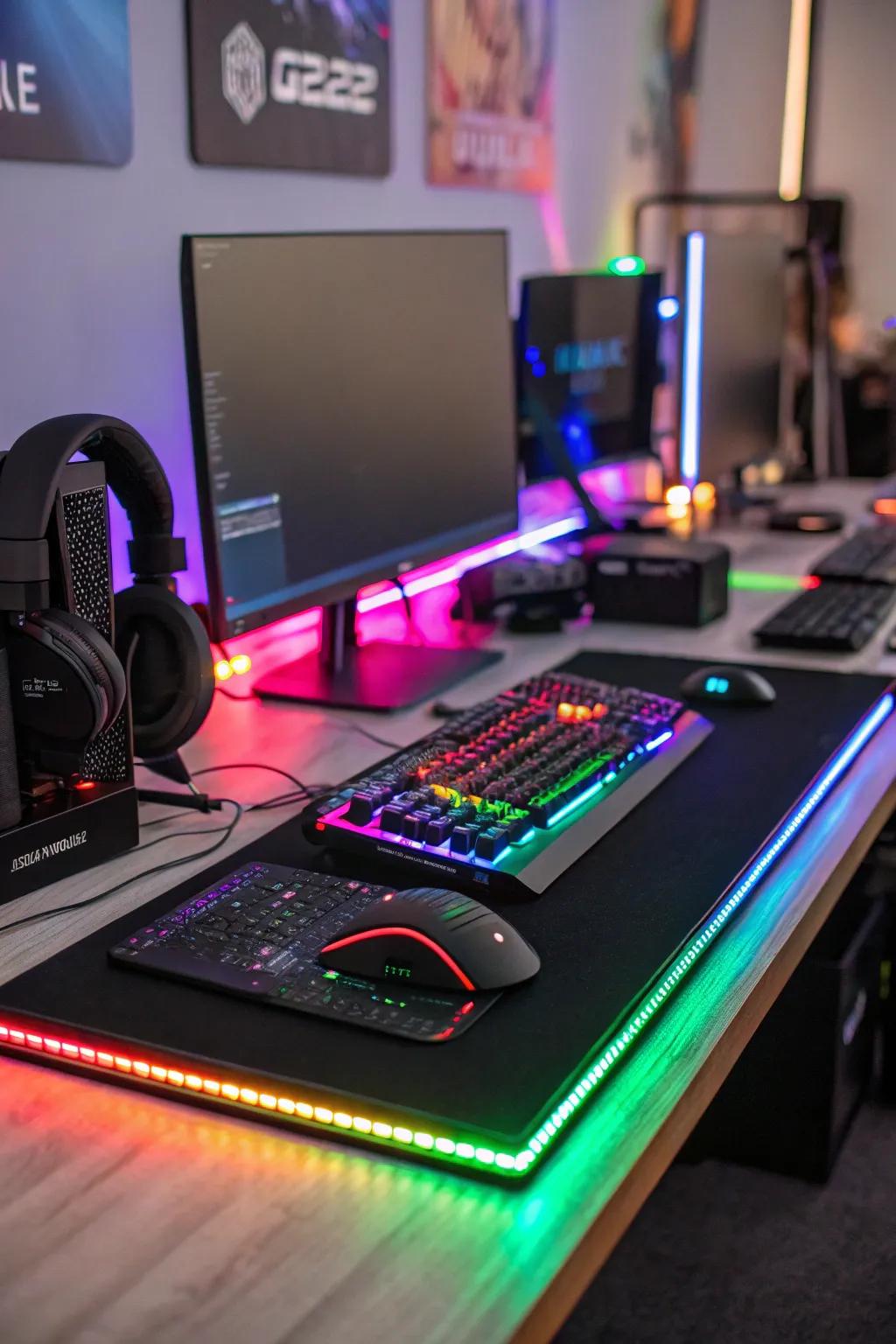 Redesign your streaming space with vibrant lighting options.