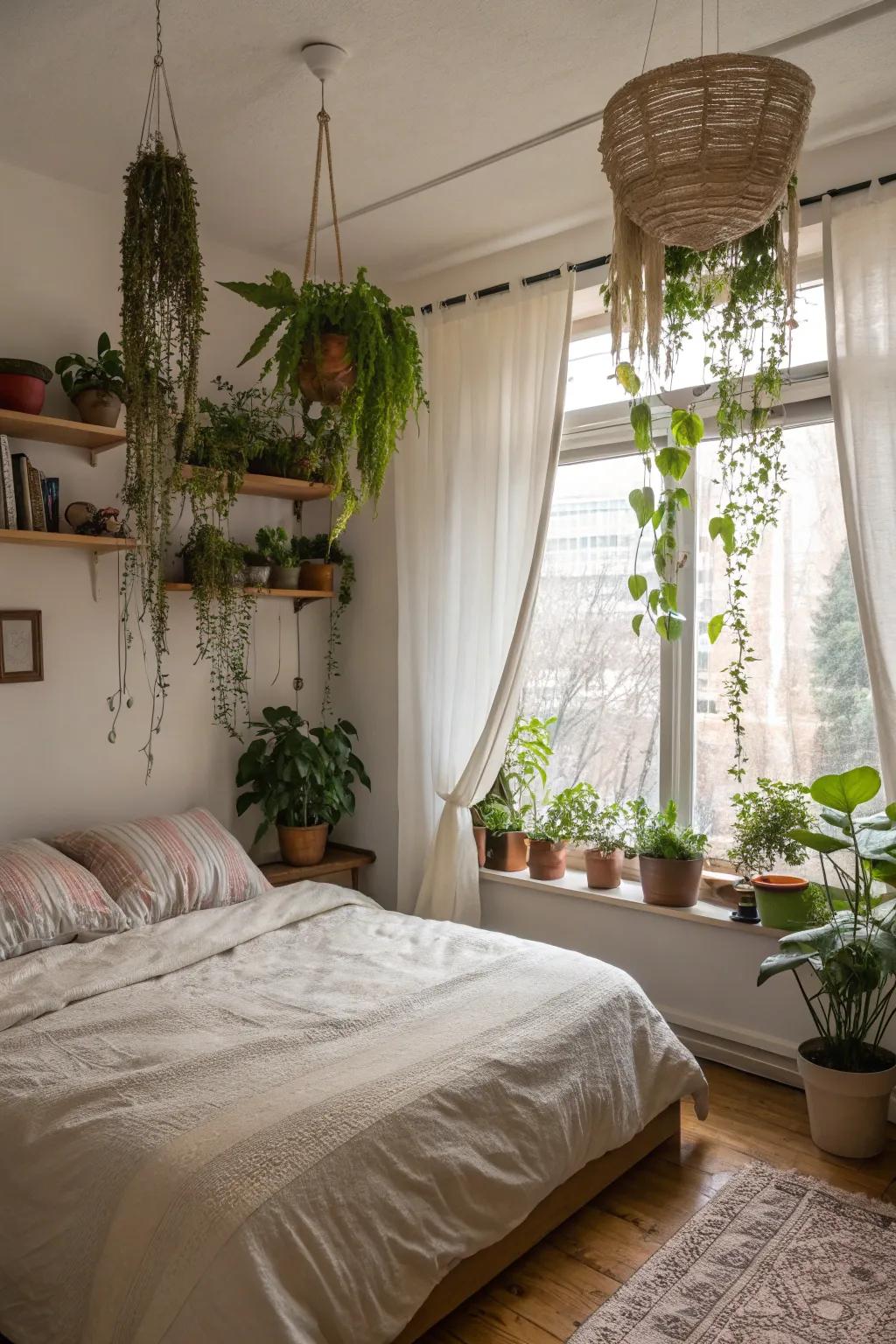 Revitalize your room with abundant greenery.