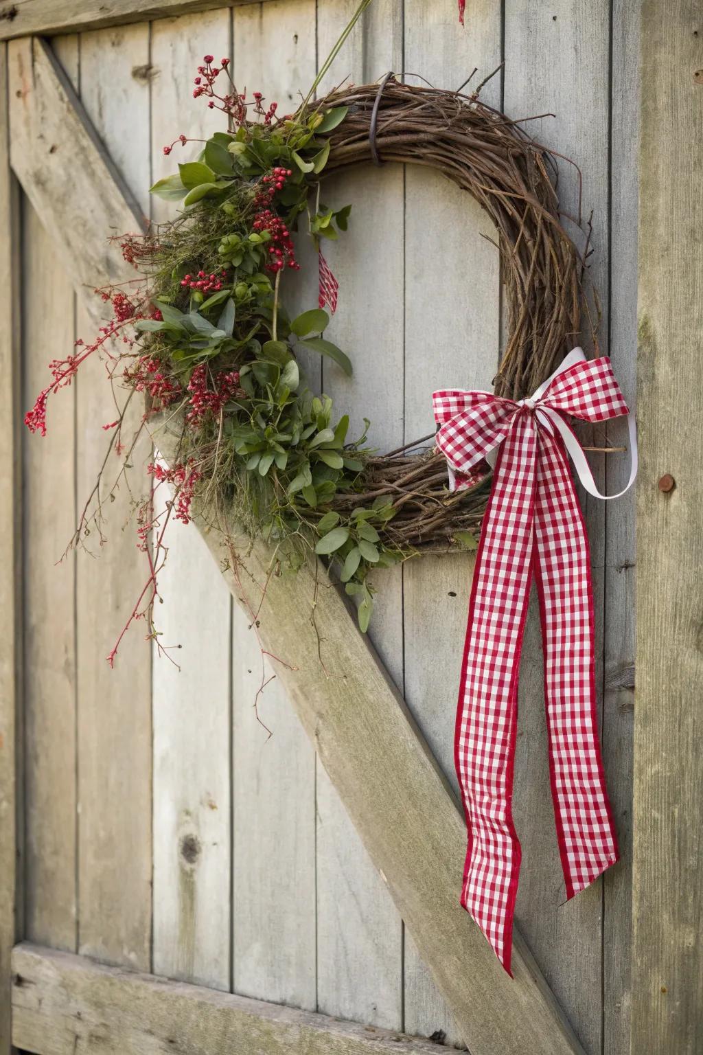 Appreciate the charm of checks for a rustic touch.