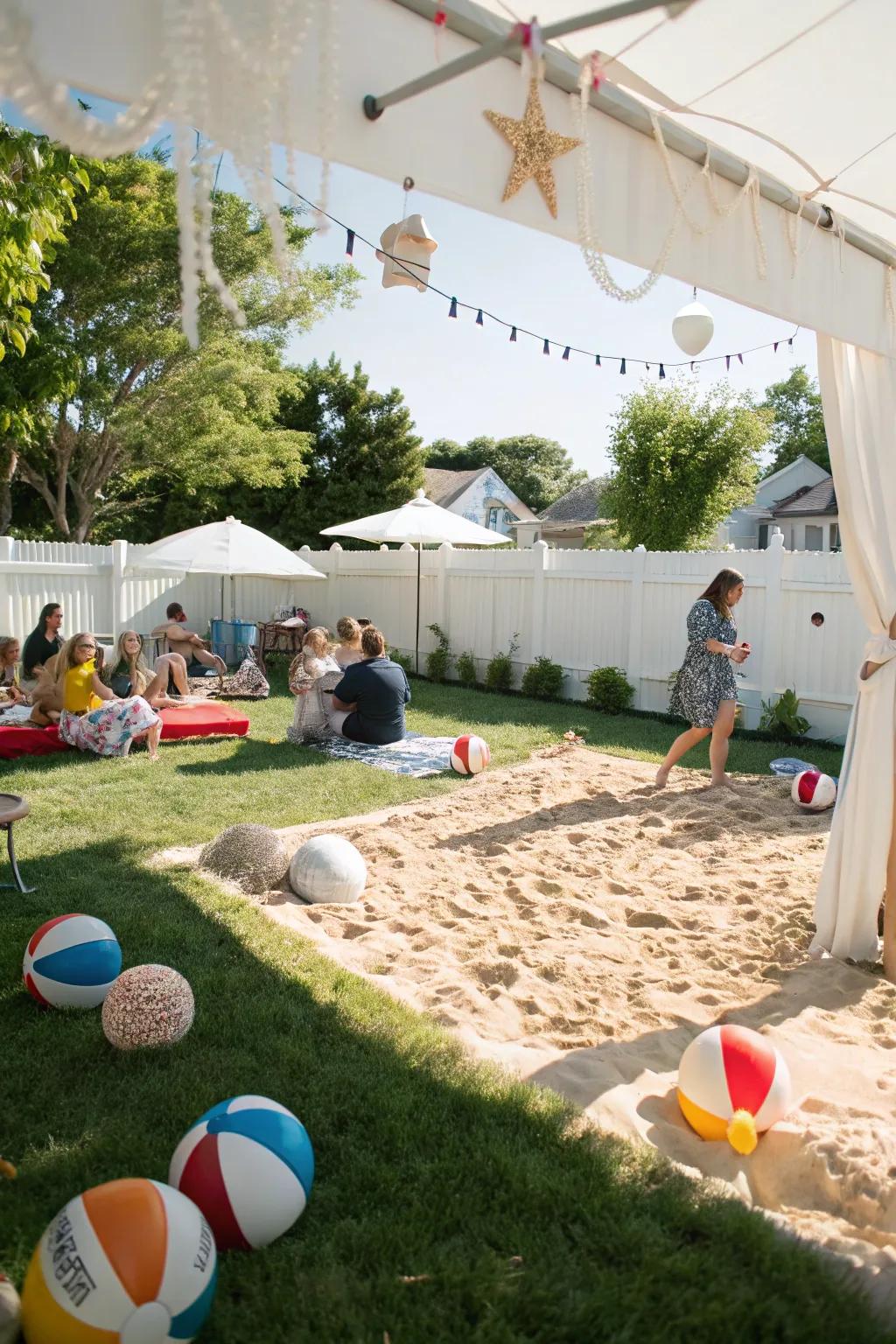No beach nearby? No worries! Design your personal sandy retreat.