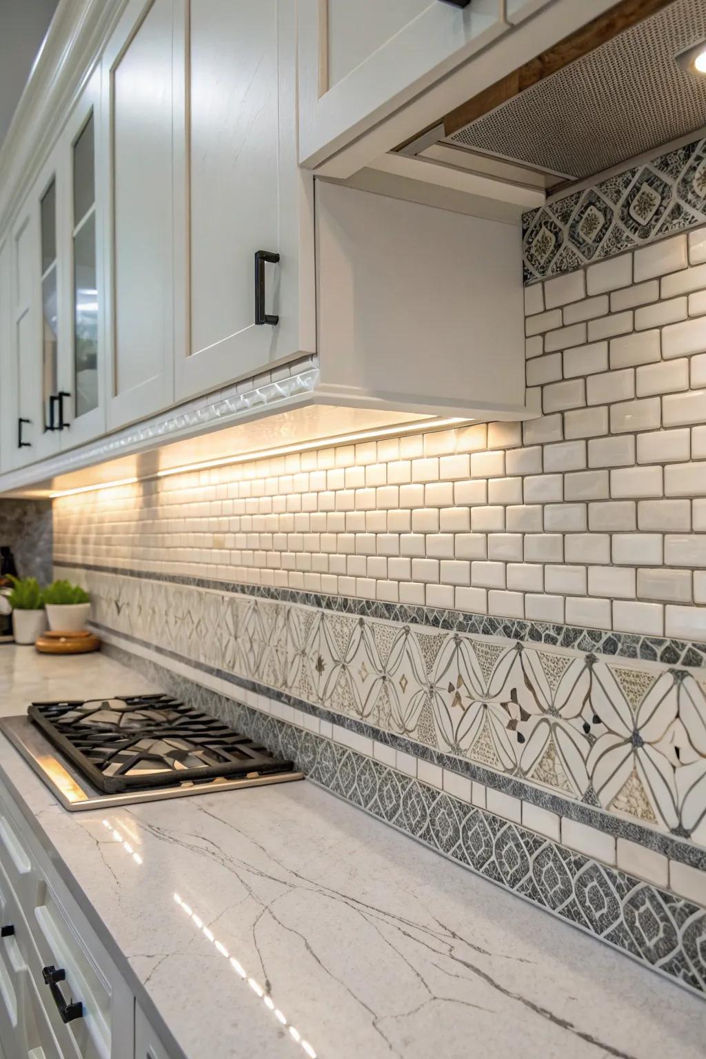 Pencil liners can offer a sleek transition and add depth to your tile projects.