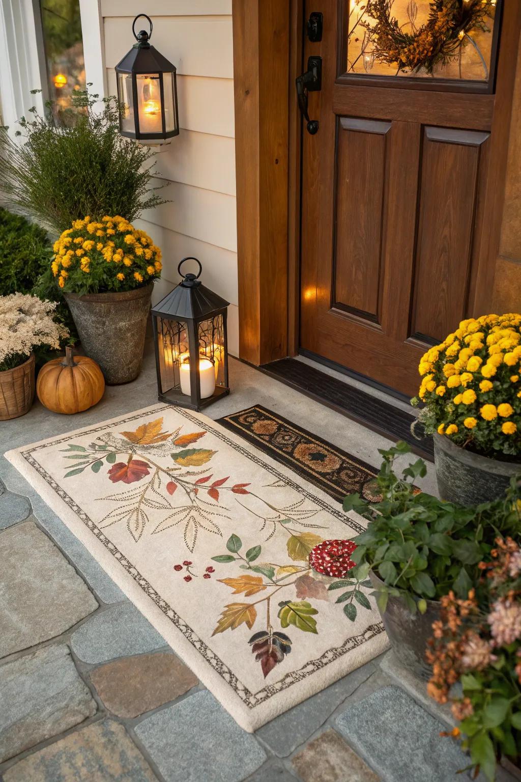 Celebrate the seasons with sophisticated tile mat patterns.