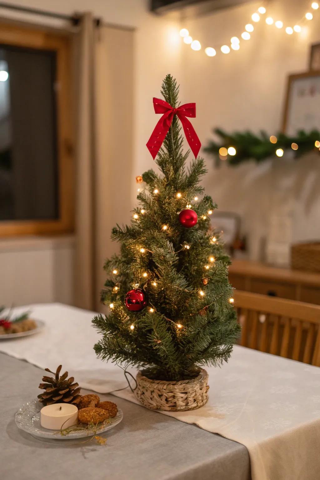 A delightful miniature tree that merges ornamentation with safety.