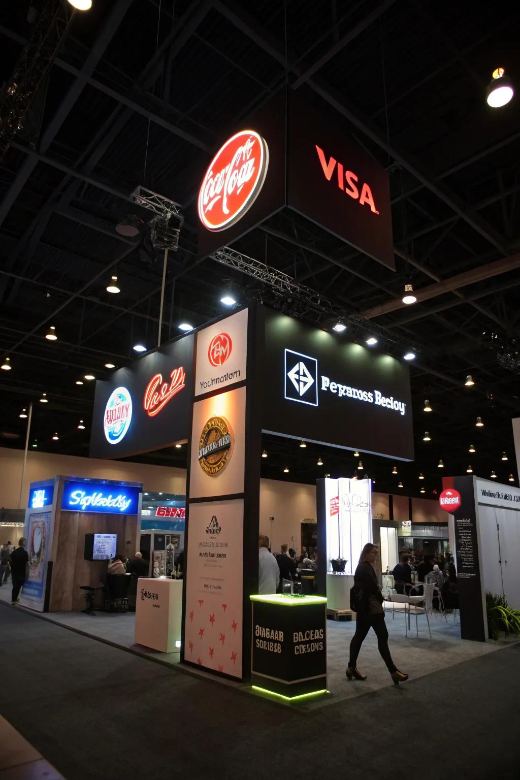 Illuminated signage boosts brand presence and ensures a memorable impression.