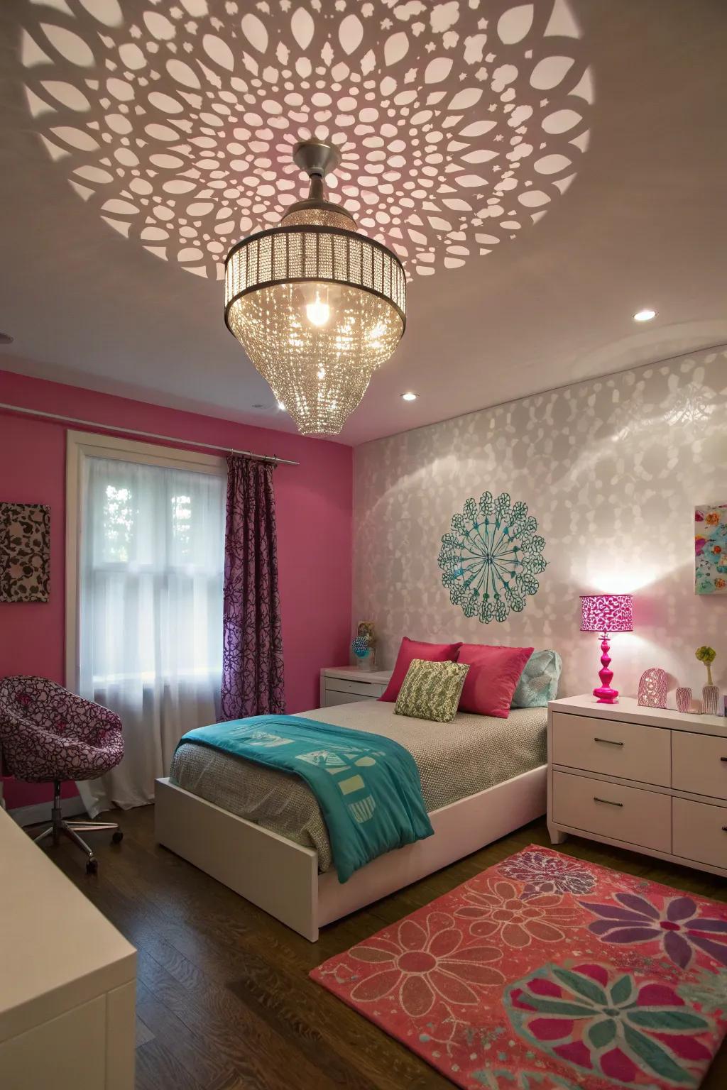 Strategic lighting can dramatically transform the ambiance of a tween bedroom.