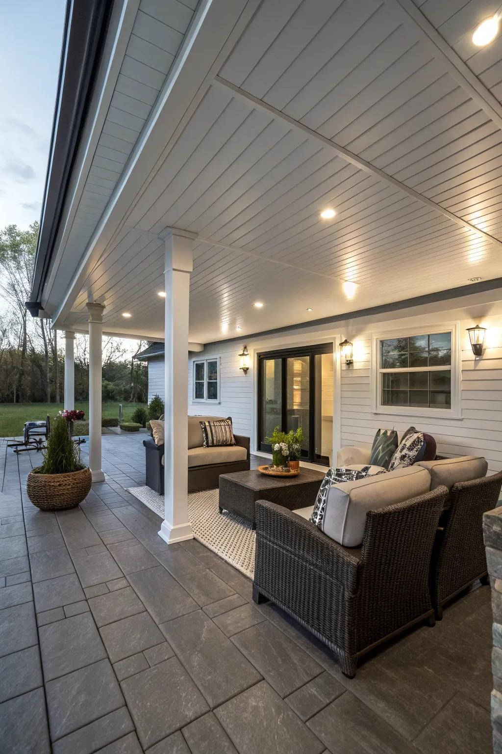 Maintain a dry and appealing under-deck space.