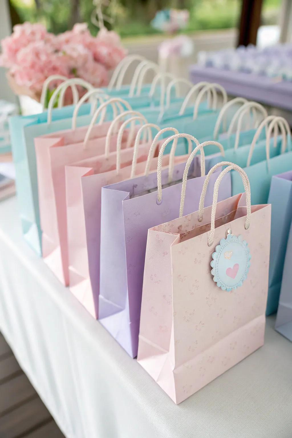 Finely tinted delicate equine goodie bags.