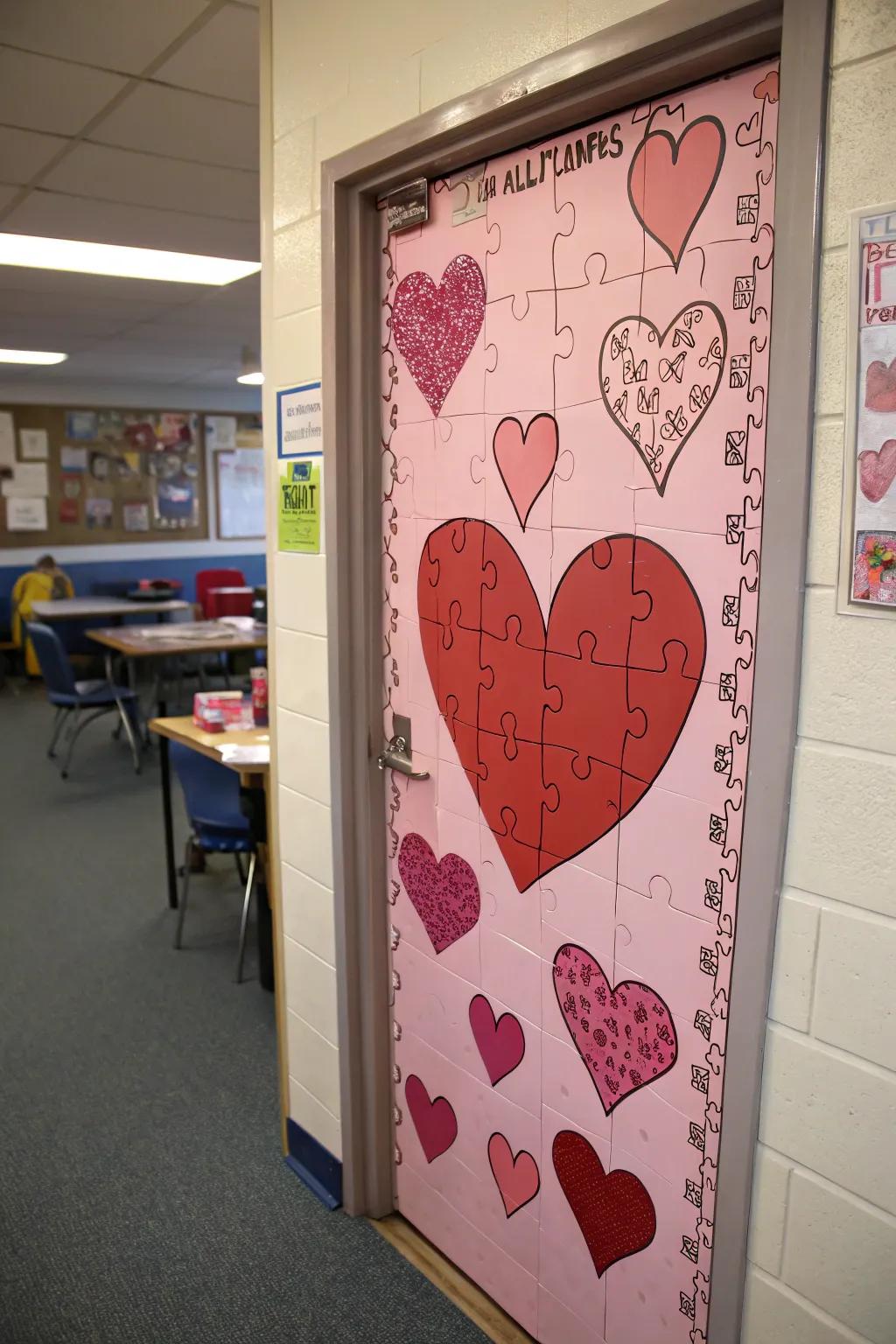 A Heartfelt Puzzle, beckoning students to connect the pieces.