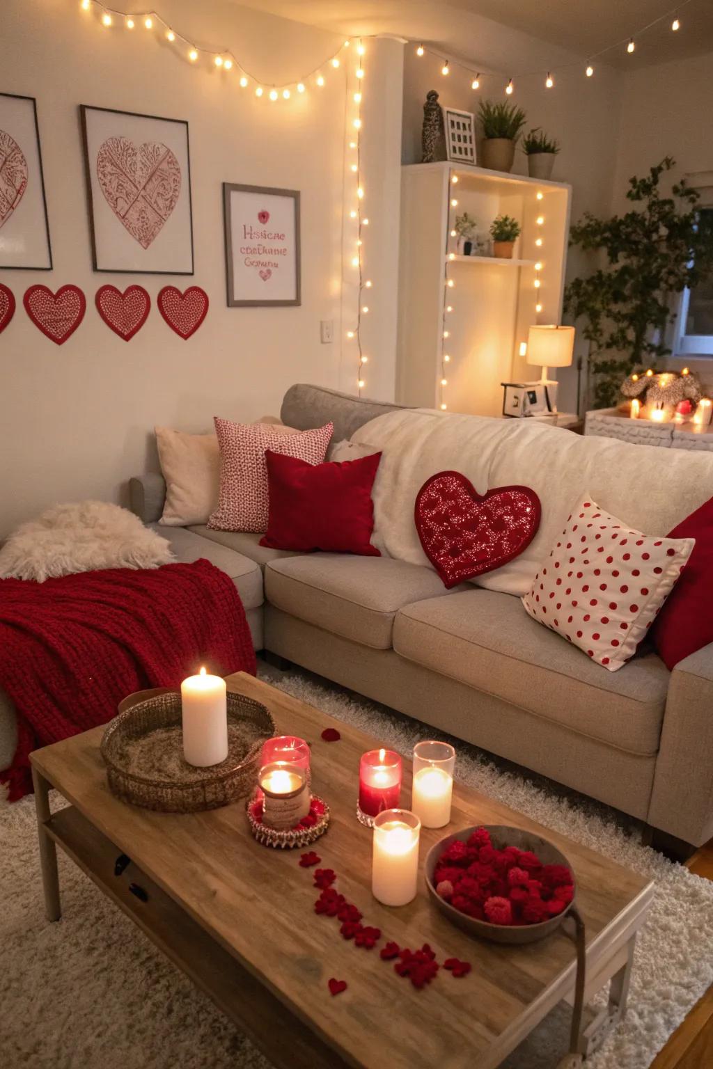Romantic decorations designed to create the ultimate atmosphere