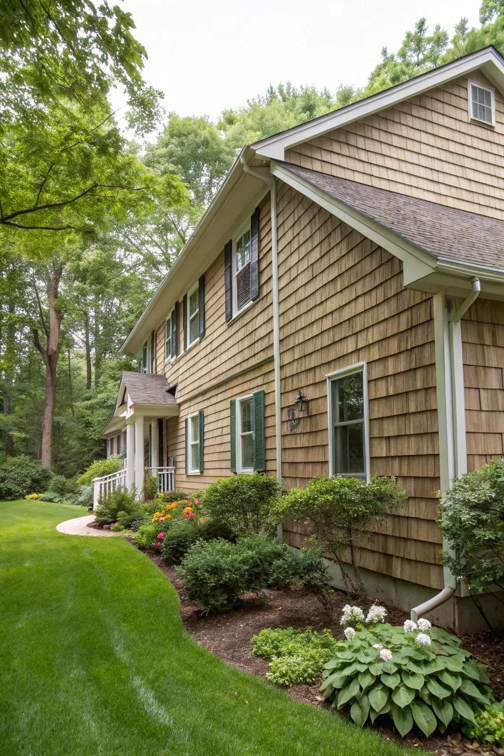 Introduce character to your home with textured vinyl cladding reminiscent of natural elements.