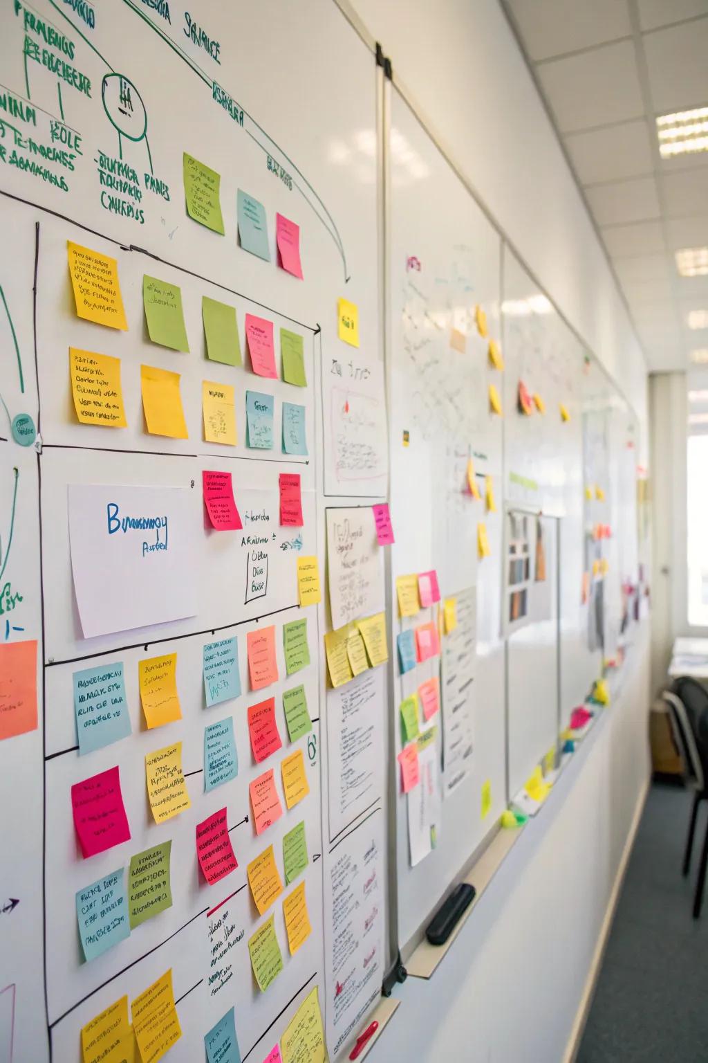 A conceptual wall specifically for visualizing and making plans for your tasks.