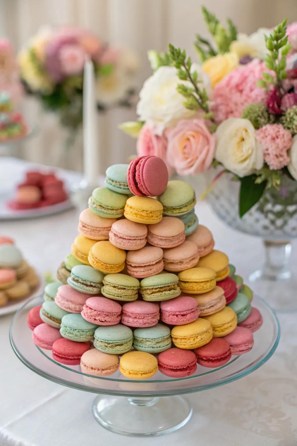 An elegant confection collection adding a sophisticated touch to the dessert display.
