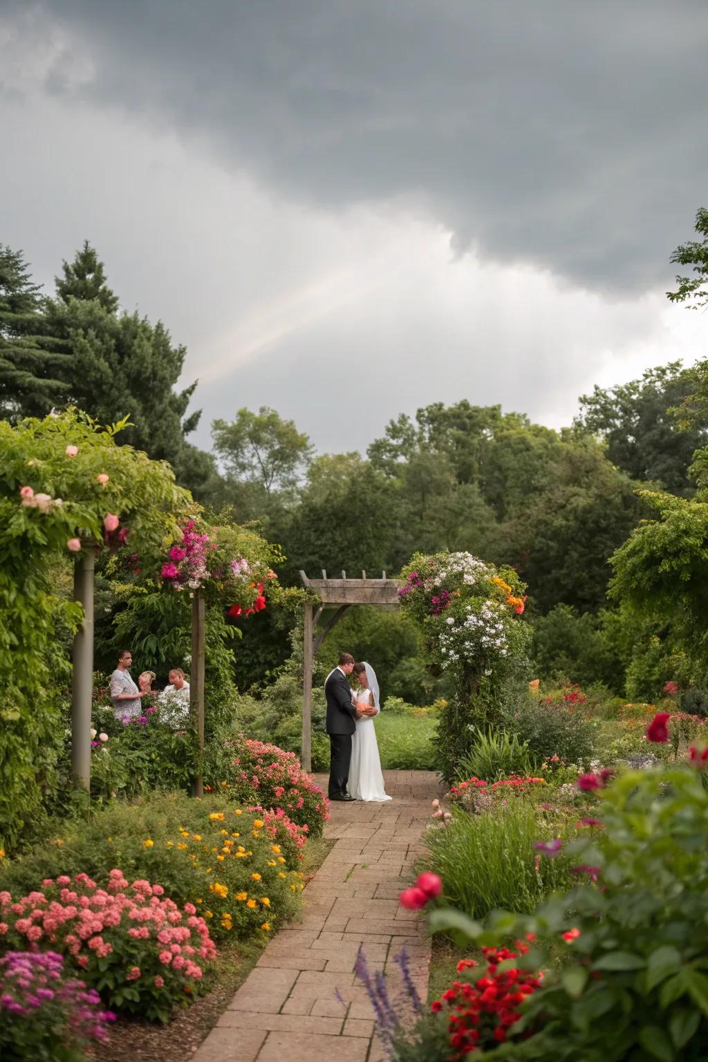 Savor nature's allure with a refined garden soiree as a wedding theme.