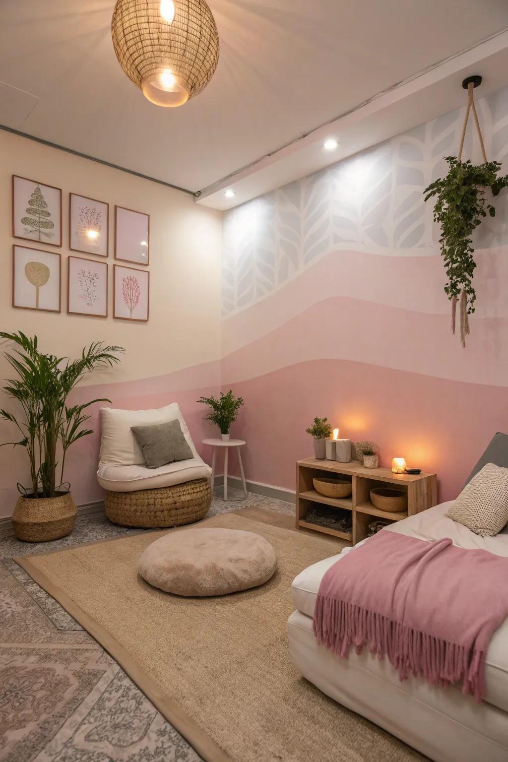 Chromatic serenity: A harmonious palette for your wellness enclave.