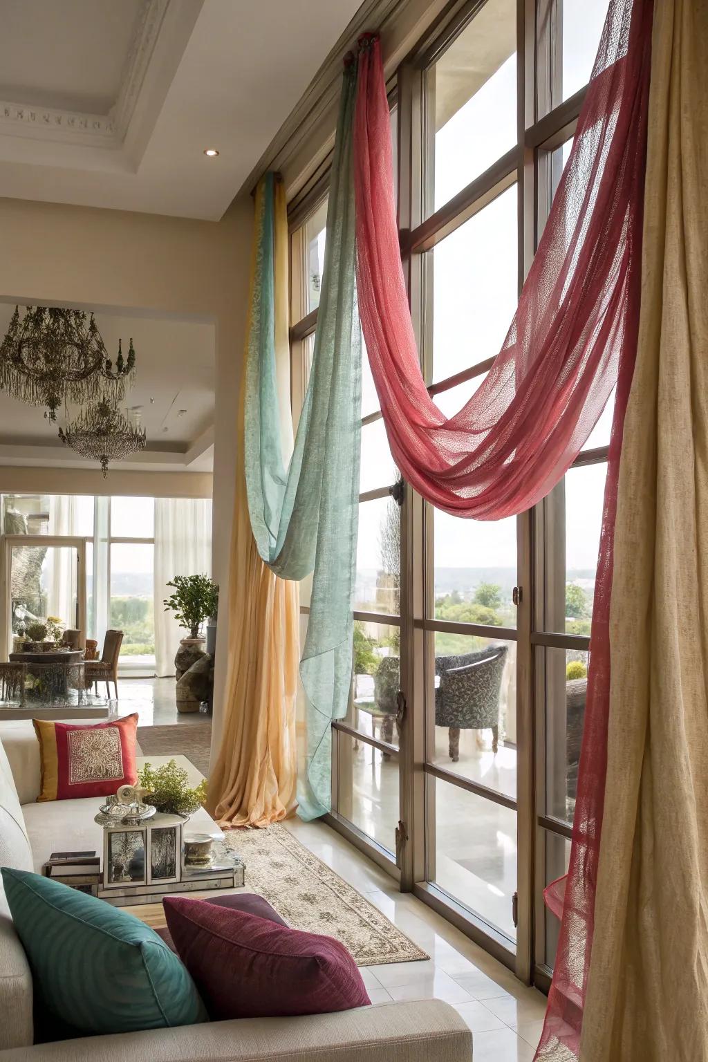 Layer different textures for a sophisticated appeal.