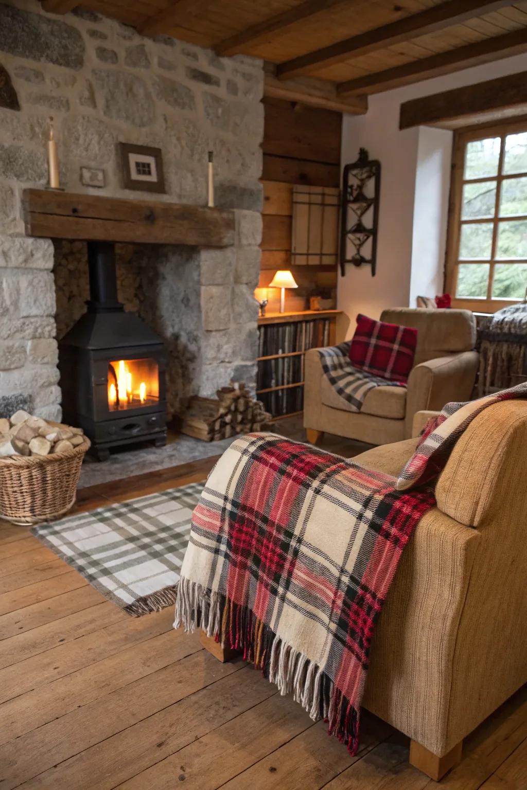 Savor the comfort of a snug lodge ambiance right at home.