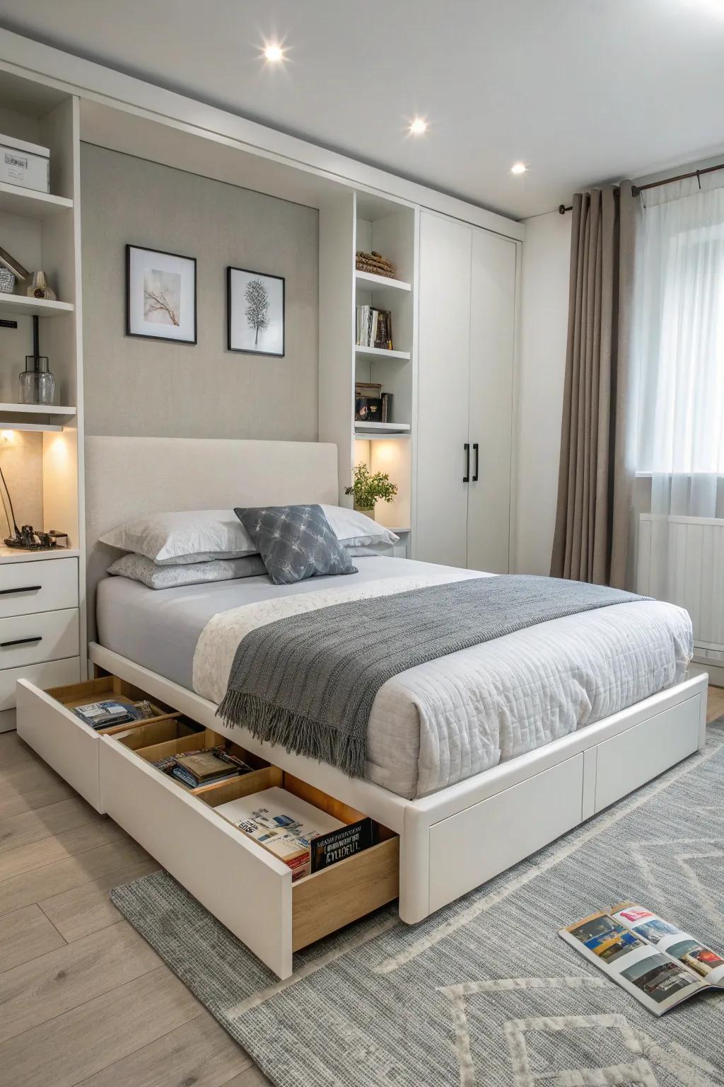Furniture with multiple functions helps to keep spaces organized and efficient.