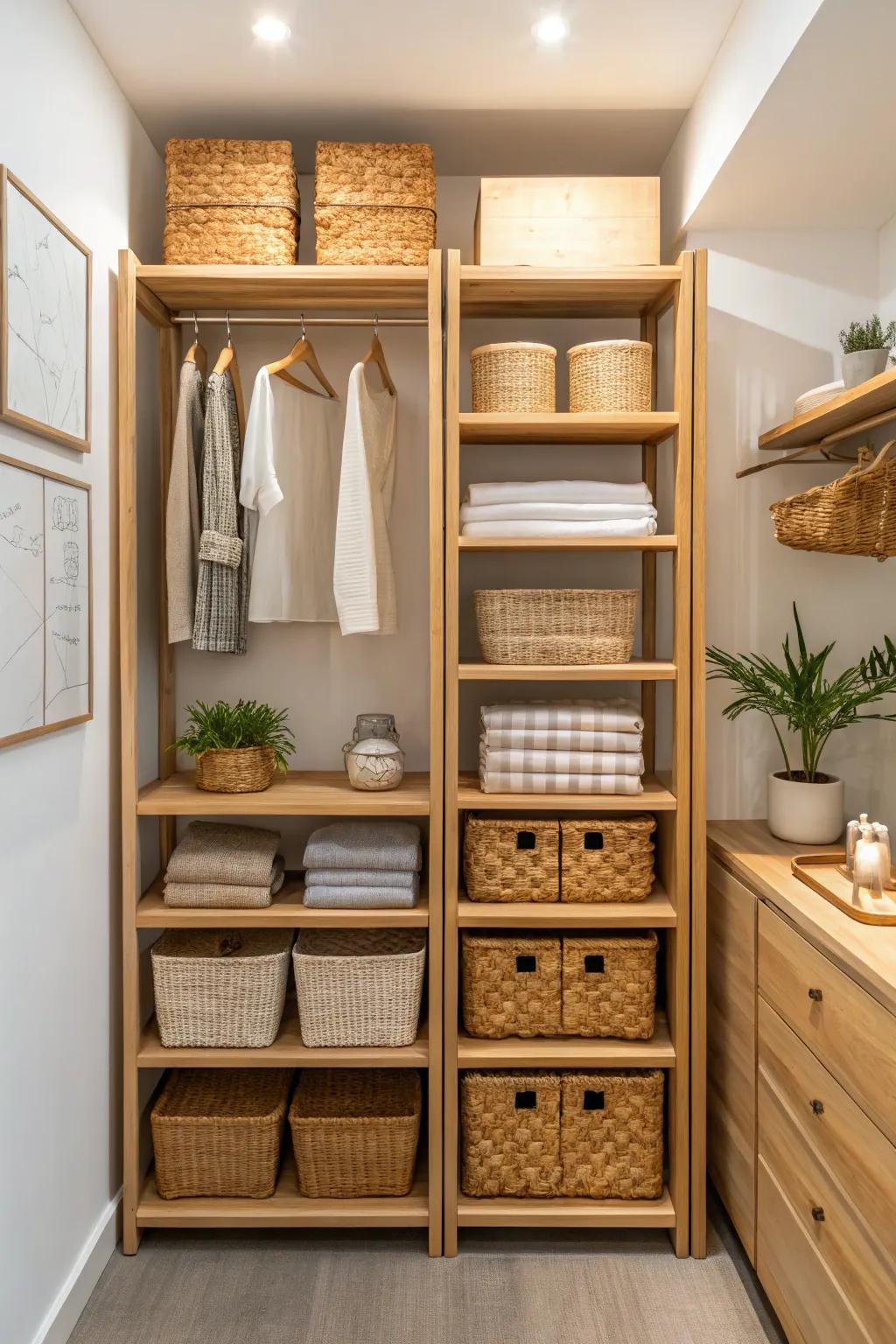 Eco-friendly materials add sustainability and style.