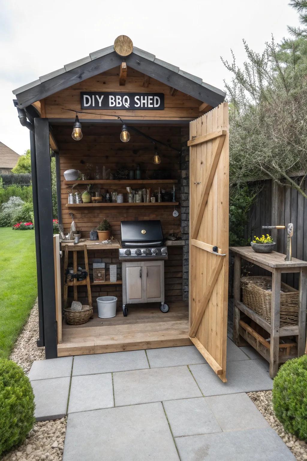 Personalized perfection: DIY BBQ structure project.