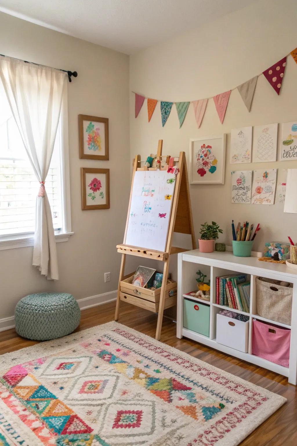 An artistic space that nurtures creativity and artistic expression.