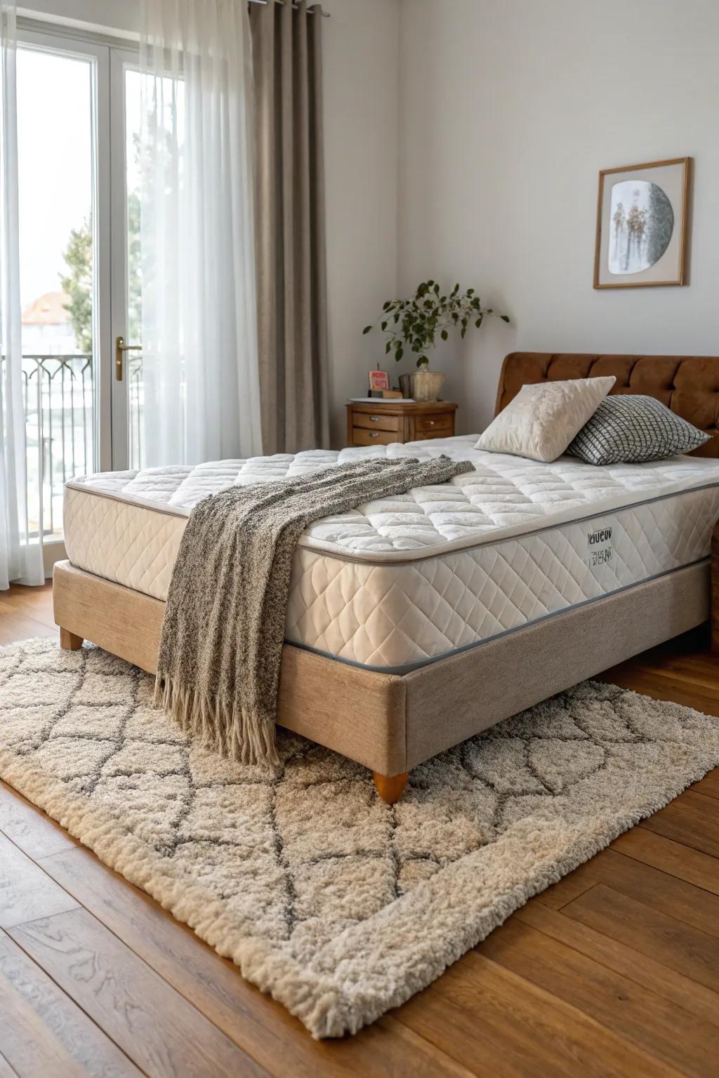 Intrigue and depth come from textural elements.