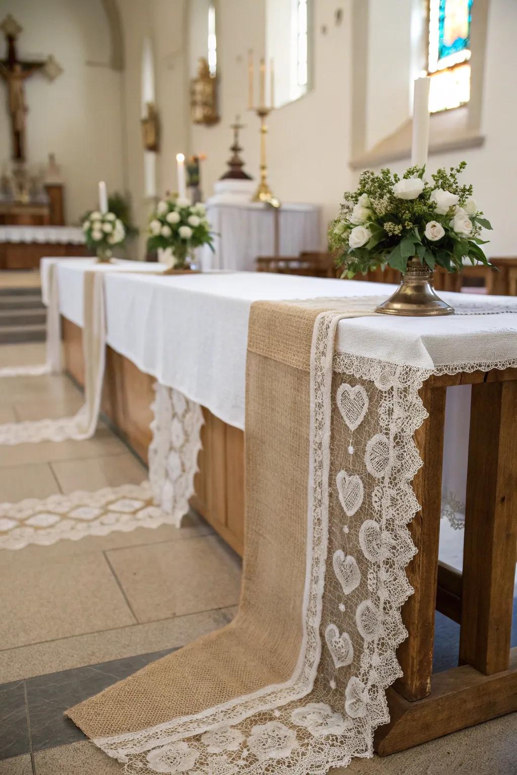 Distinct table decorations inject personality and charm into all tables.