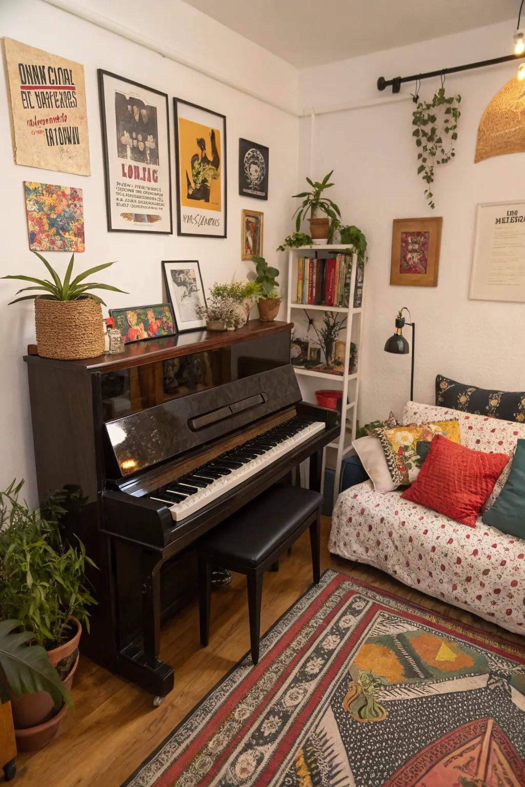 Accents add to the personalization of the area.