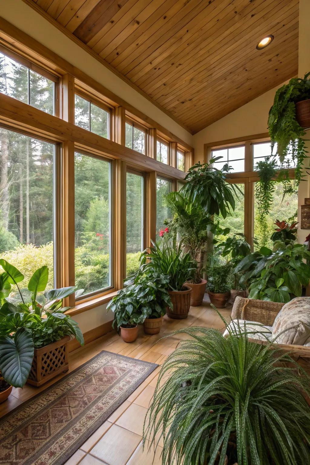 Indoor flora contribute vitality and freshness to your living space.