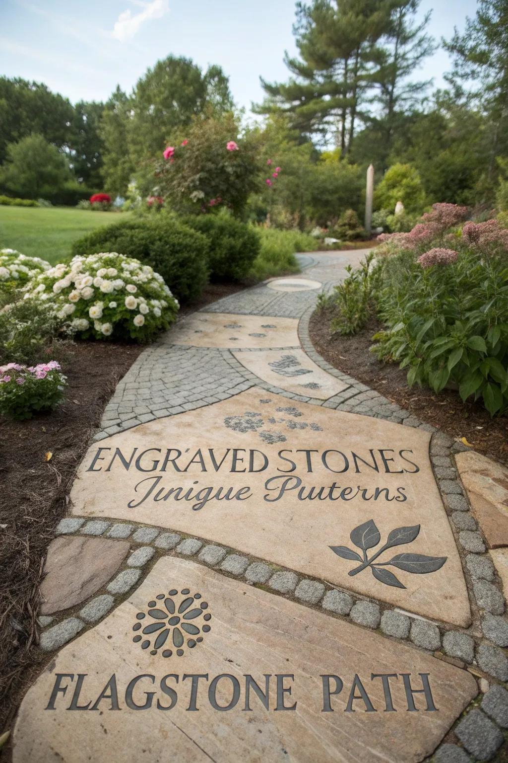 A personalized slate path reflecting individual style and creativity.