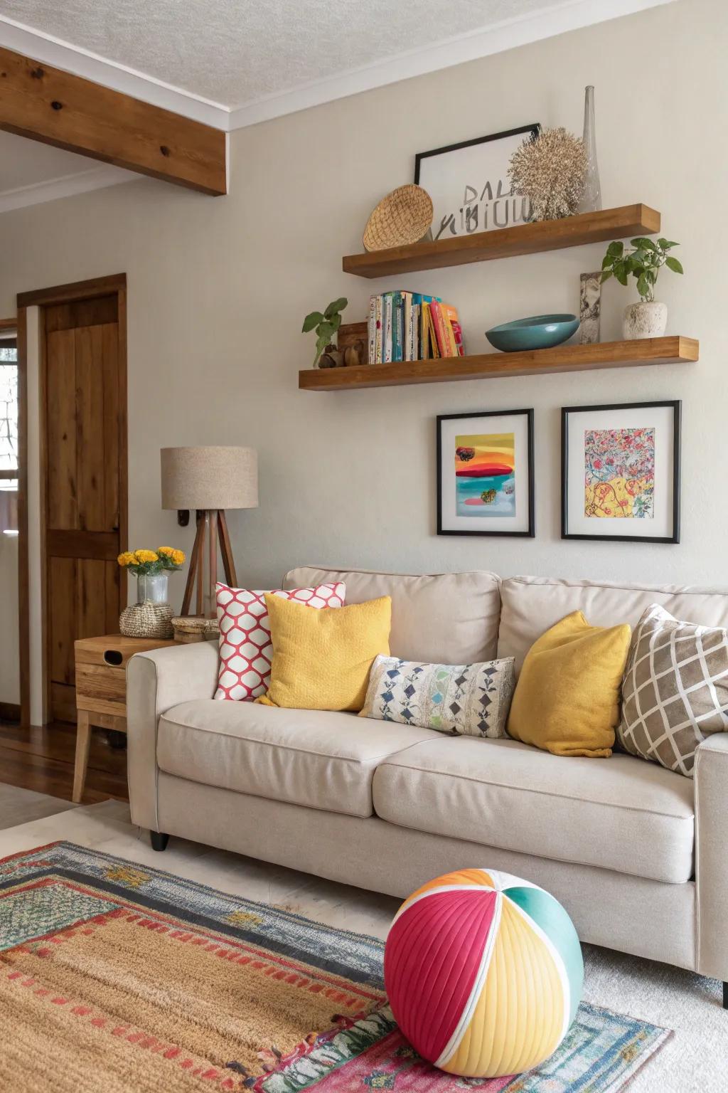 A burst of color injects verve and distinctiveness.