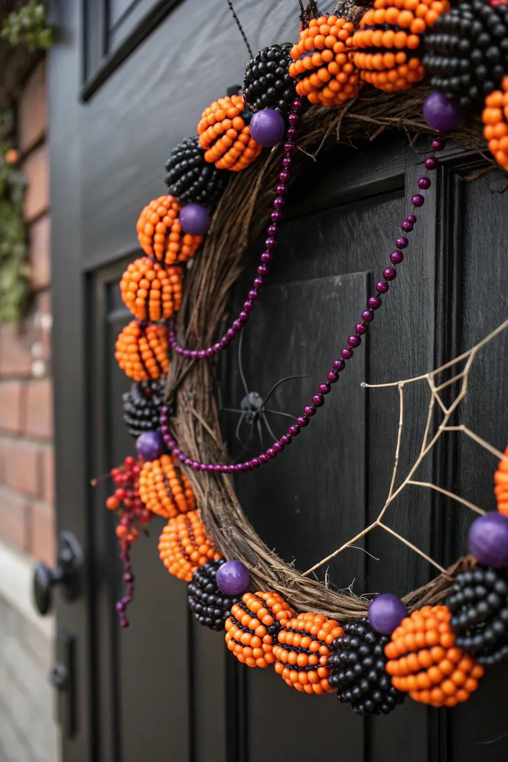 Contribute a tactile impression through bewitching beads.