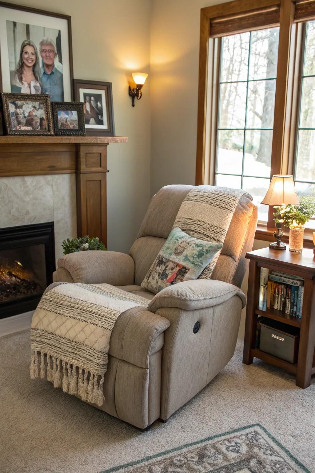 A personal touch with decor components that render the space feel like home.