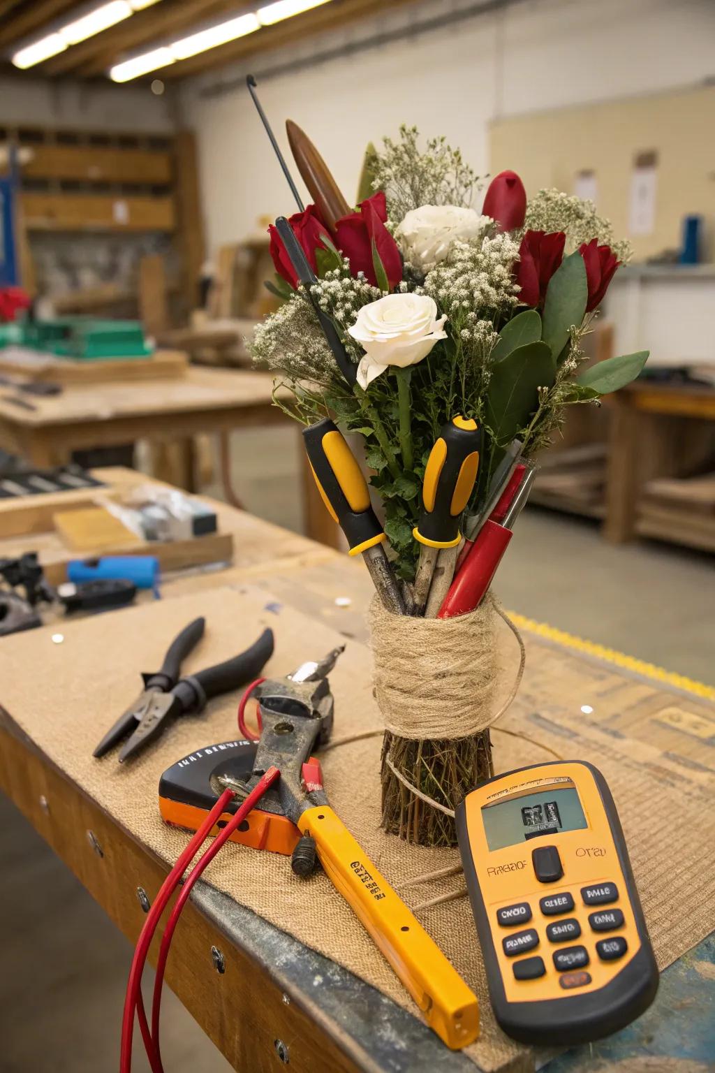 DIY tool collection presentation, the ultimate present for the handyman.