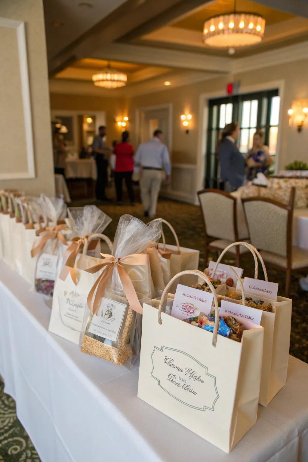 Customized welcome packs with local treats make guests feel appreciated.