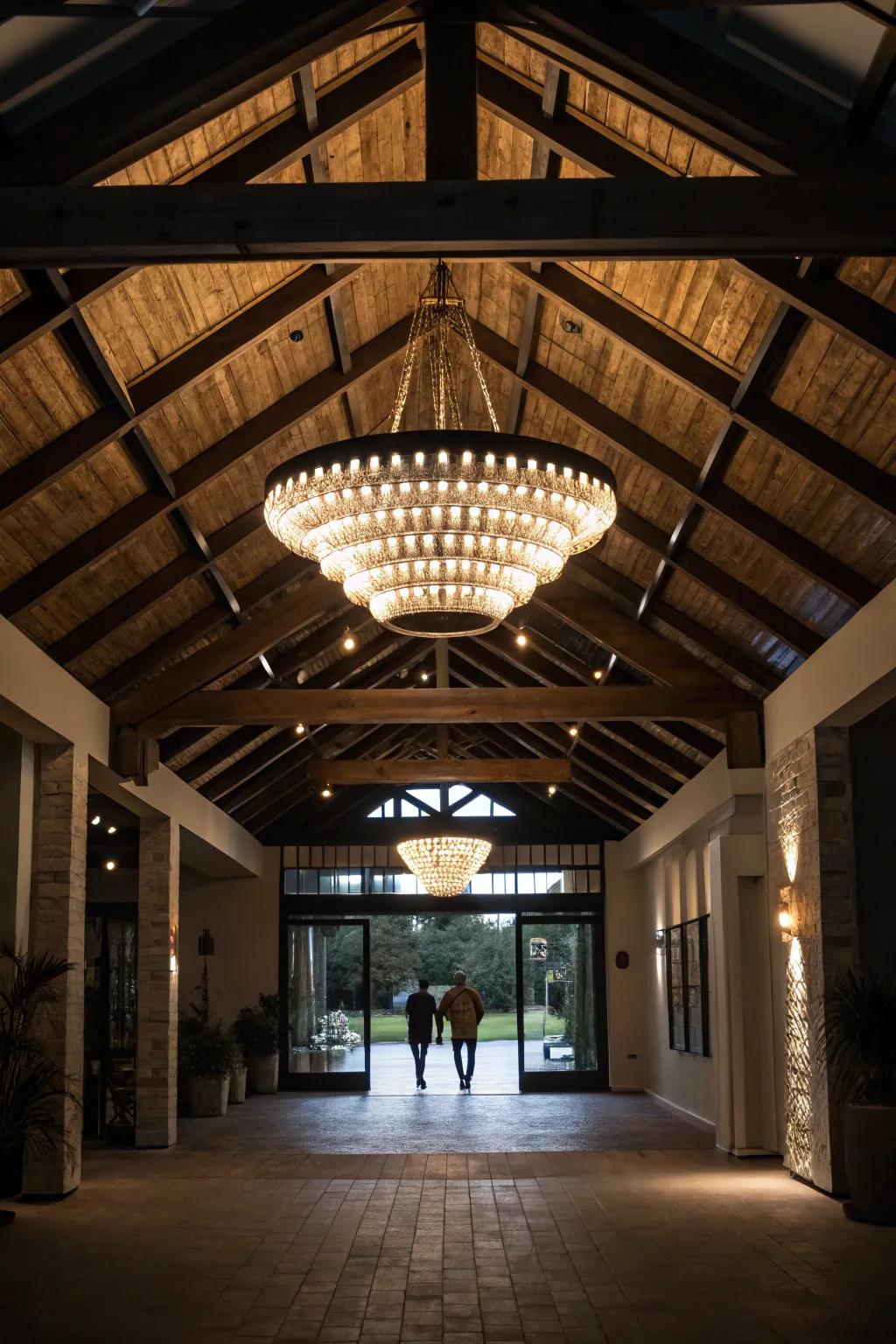 Turn lighting into art through sculptural pieces.