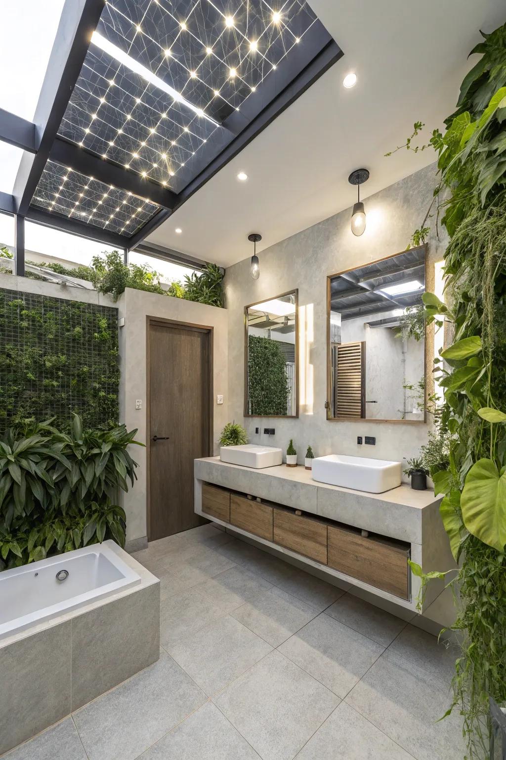 Power-free lamps present an eco-friendly solution for your shower.