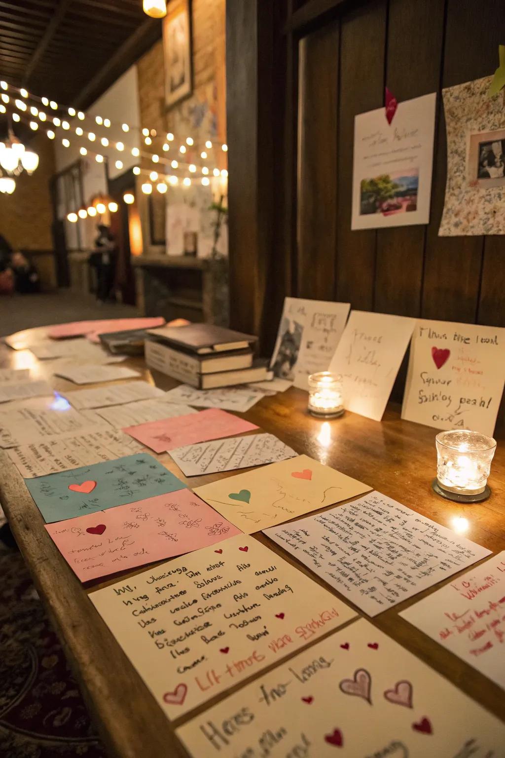 Handwritten notes contribute a heartwarming personal touch.