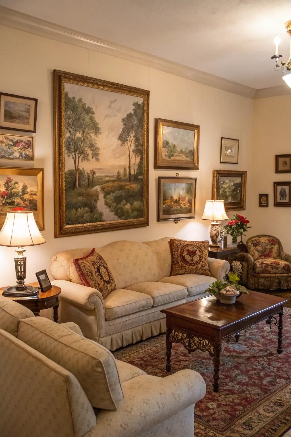 Intimate narratives in art render your abode uniquely yours.