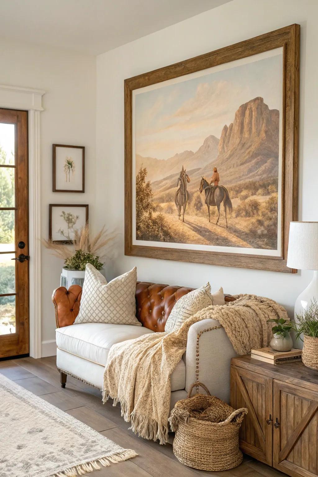 Your decor will have a layer of history and class with old-fashioned prints.