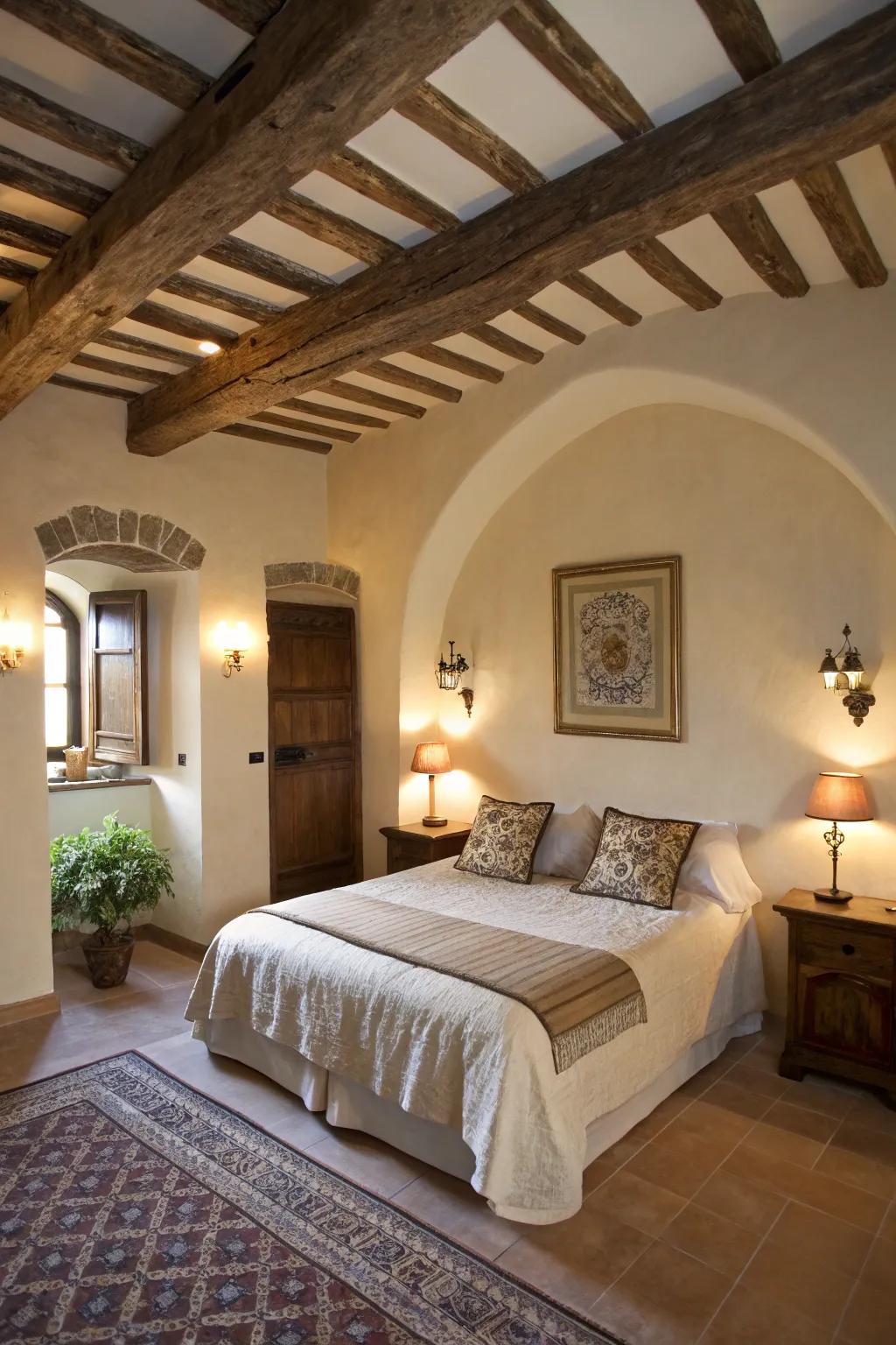 Architectural elements give distinct character to your room.