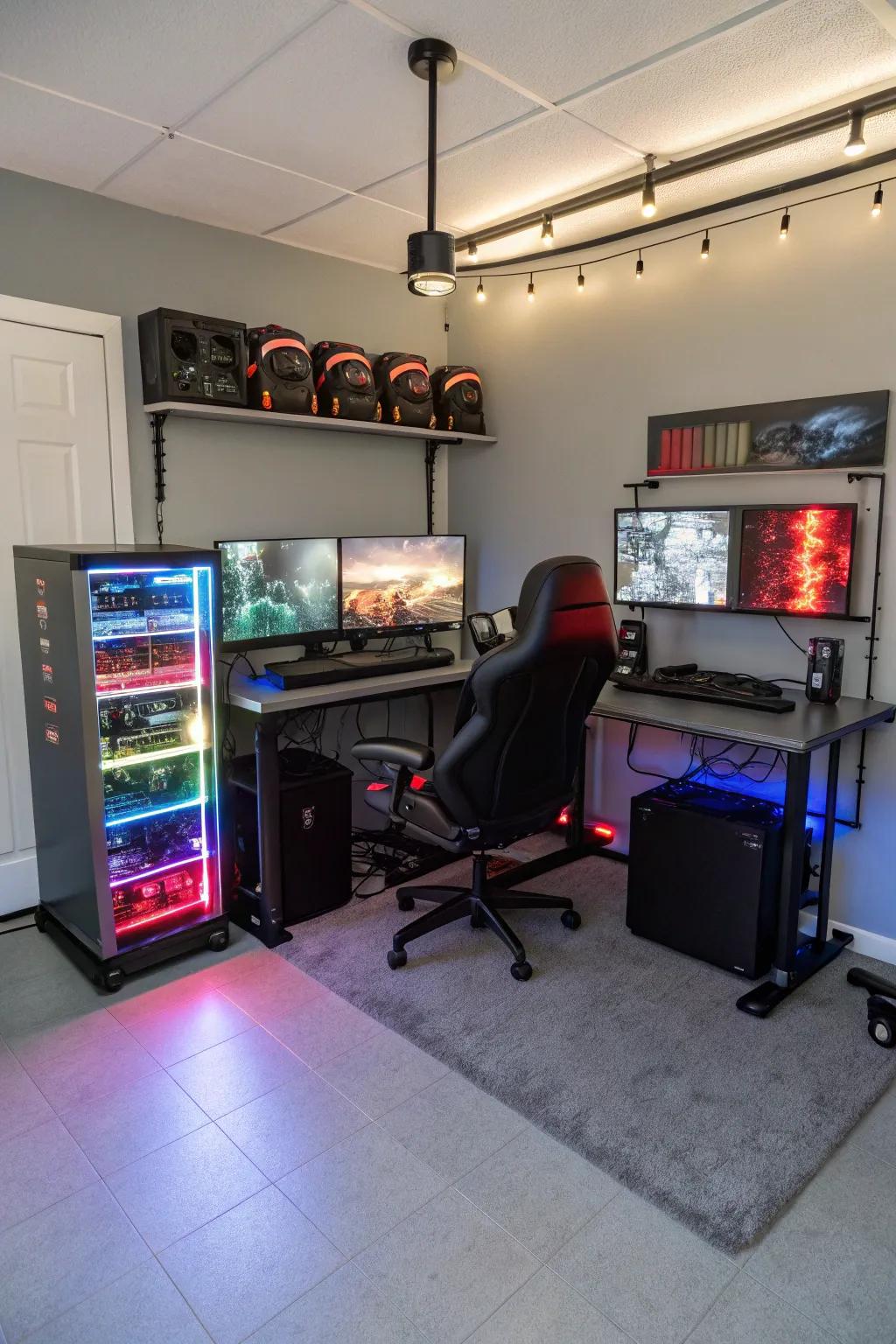 Create a gamer's paradise with the latest tech and ultimate comfort.