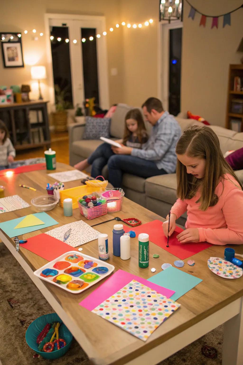 Unleash your imagination with a DIY craft party for your 40th birthday.