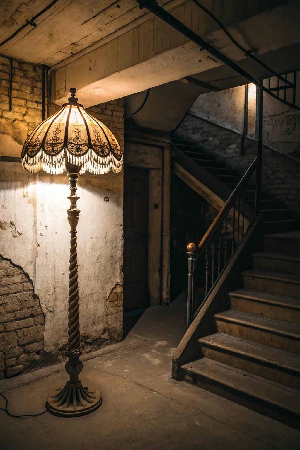 Low lighting generates a cozy, personal ambiance.