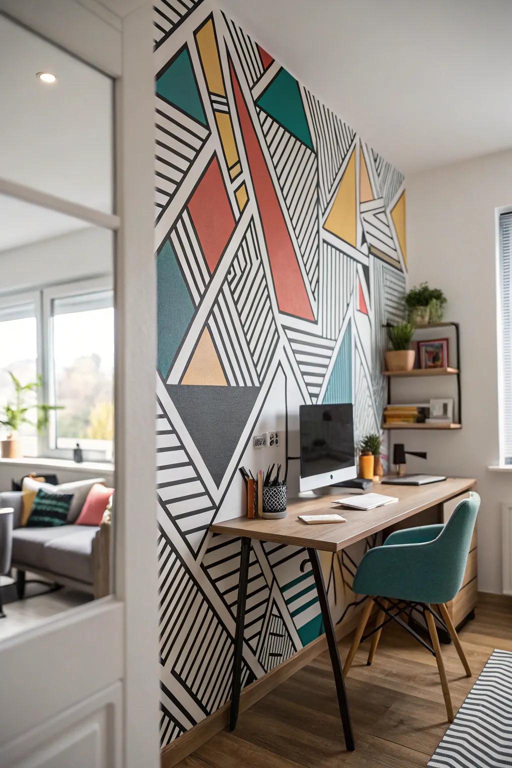 Geometric compositions provide a contemporary and structured aesthetic to any setting.