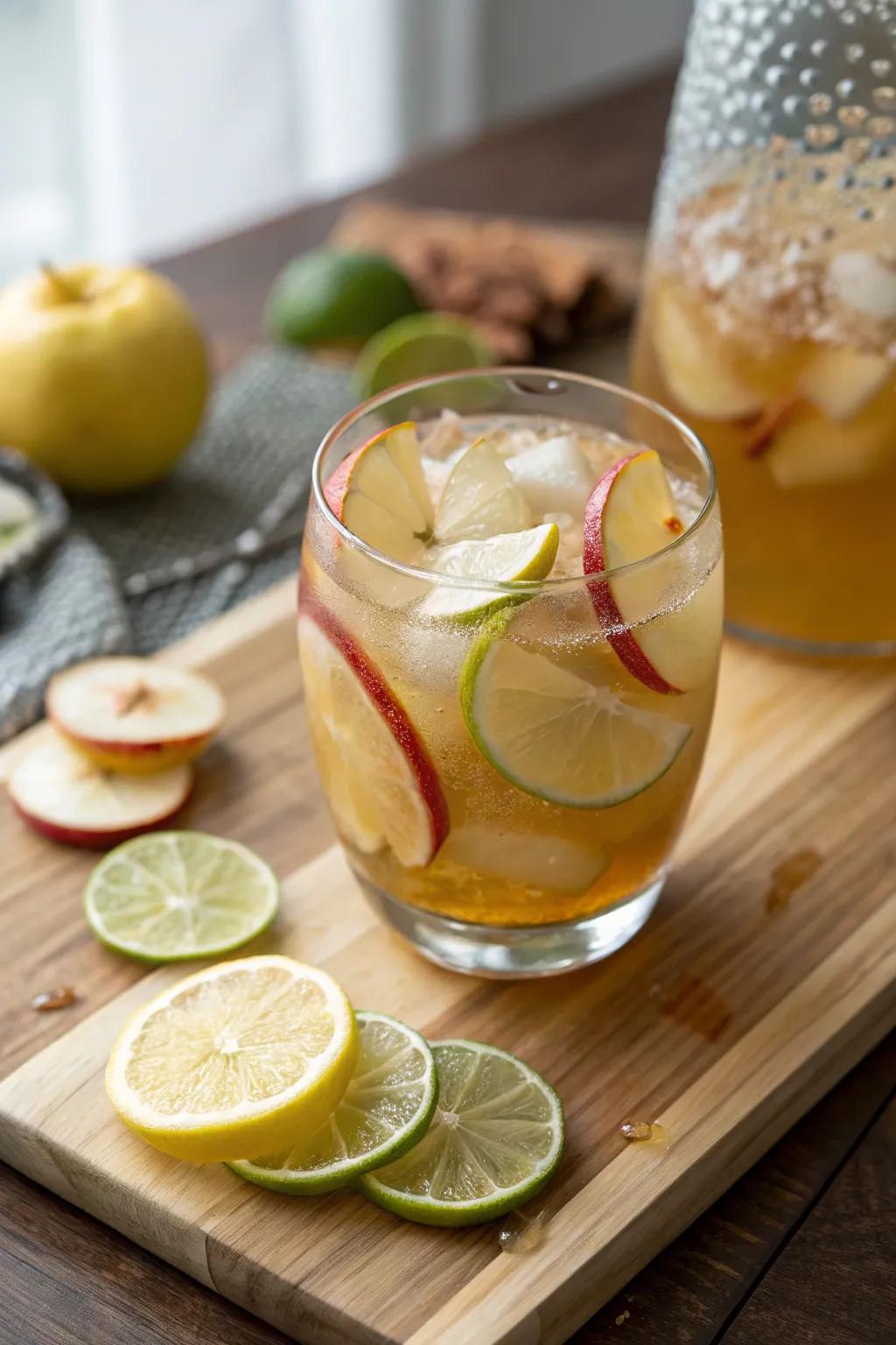 Citrus zest cider punch delivering a refreshing twist.